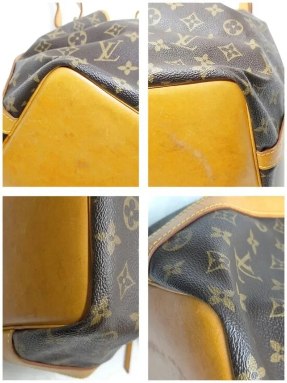 Authentic Louis Vuitton Petit Noé Monogram Bucket Shoulder Bag LV Drawstring